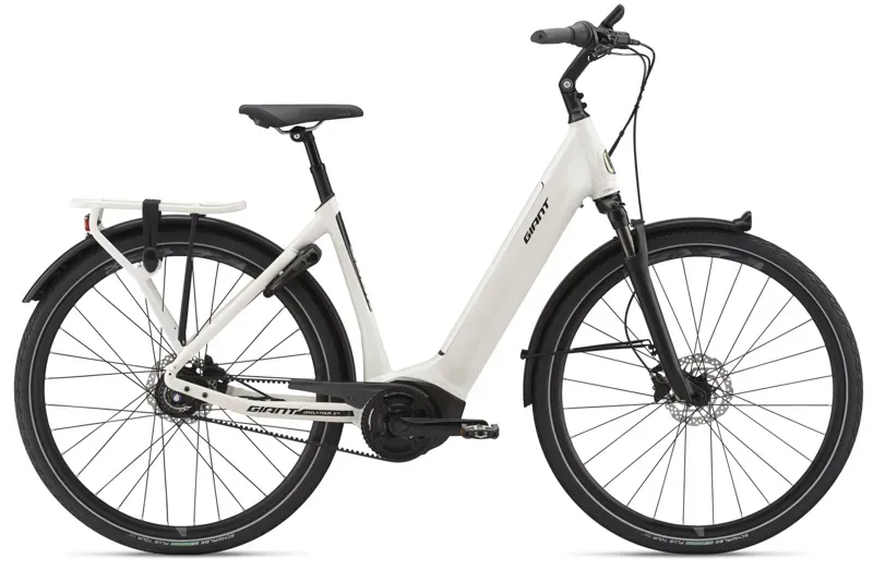 2019 Giant DailyTour E+ 1 25km Womens Electric Hybrid Bike in White