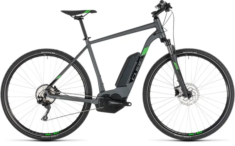 2019 Cube Cross Pro 400 Electric Bike in Grey