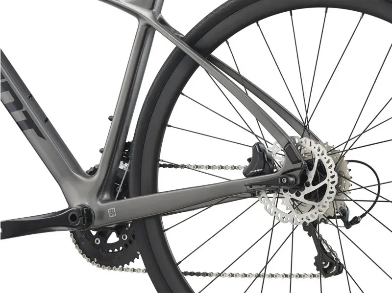 2021 Giant FastRoad Advanced 2 Hybrid Bike in Grey-1