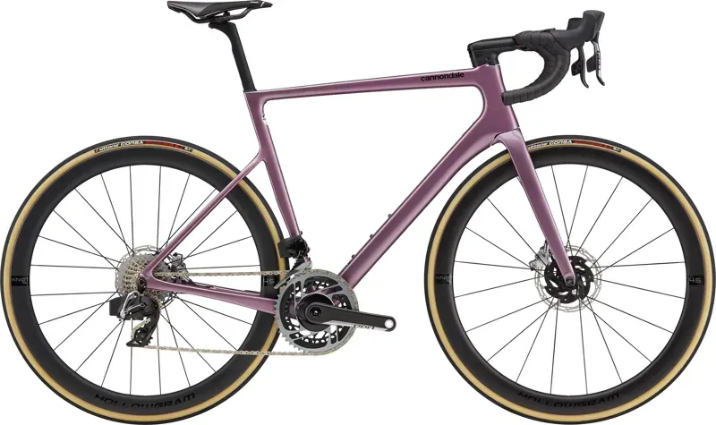 2021 Cannondale SuperSix EVO Hi-MOD Disc Red AXS Bike in Purple