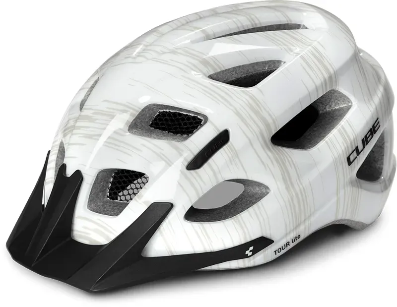 2019 Cube Tour Lite 51-55cm Helmet in White