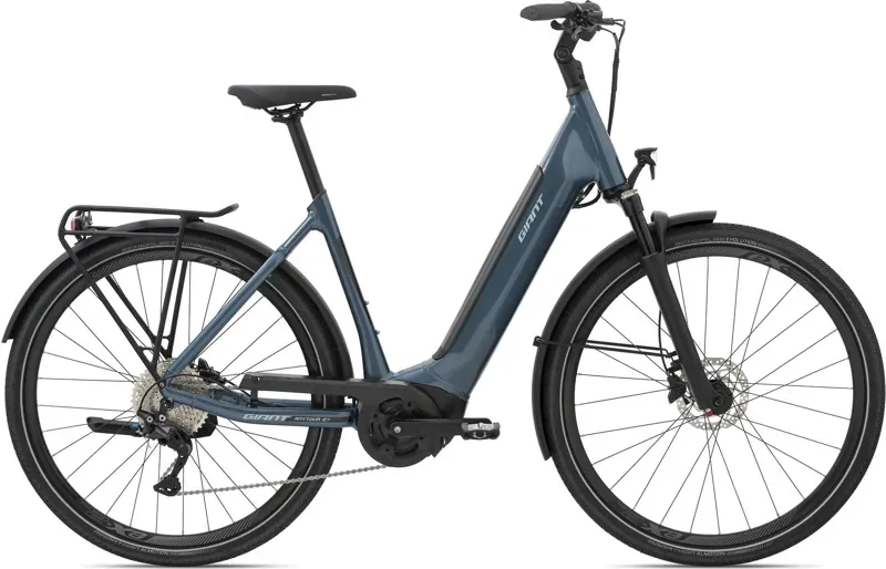 2021 Giant AnyTour E+ 1 Low Step Electric Bike in Blue