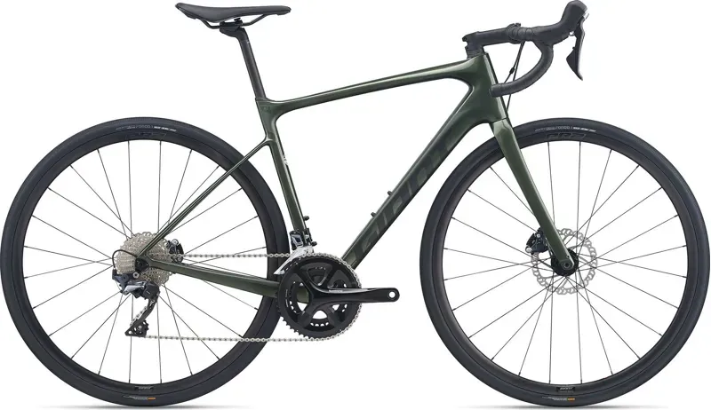 2021 Giant Defy Advanced 1 Road Bike in Green