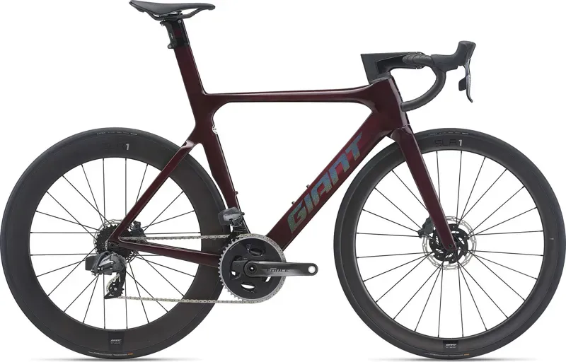 2021 Giant Propel Advanced SL 1 Disc Road Bike in Red
