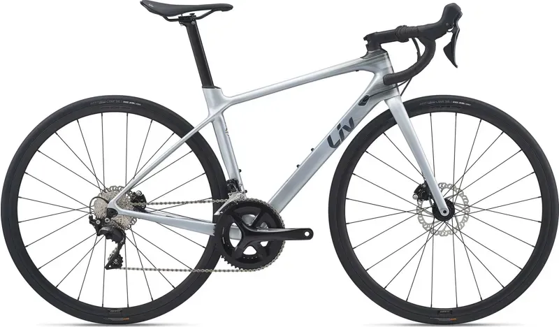 2021 Liv Langma Advanced 2 Disc Road Bike in Silver