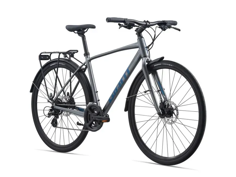 2021 Giant Escape 2 City Disc Hybrid Bike in Silver-7