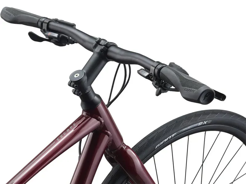 2021 Giant Escape 2 Disc Hybrid Bike in Red-3