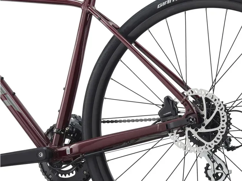 2021 Giant Escape 2 Disc Hybrid Bike in Red