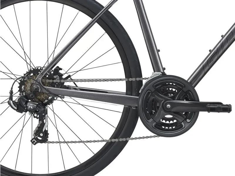 2021 Giant Escape 3 Disc Hybrid Bike in Silver-2