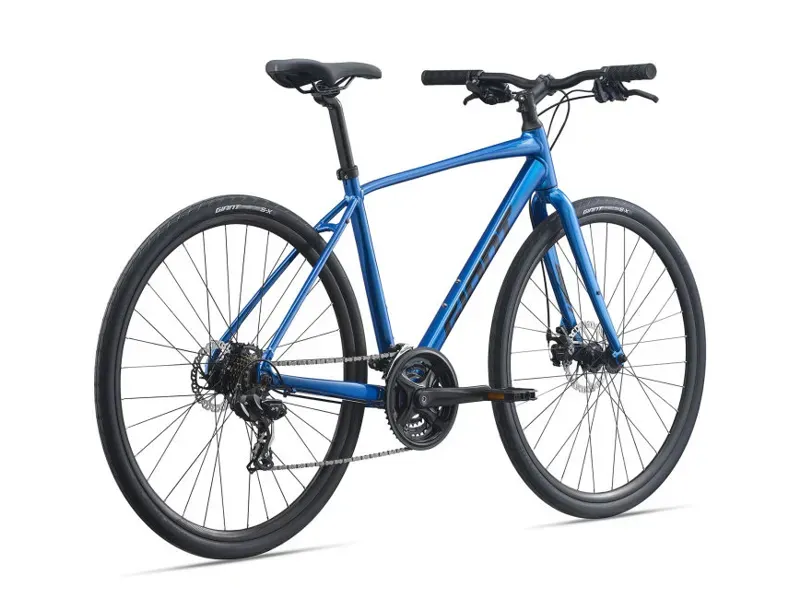 2021 Giant Escape 3 Disc Hybrid Bike in Blue -6
