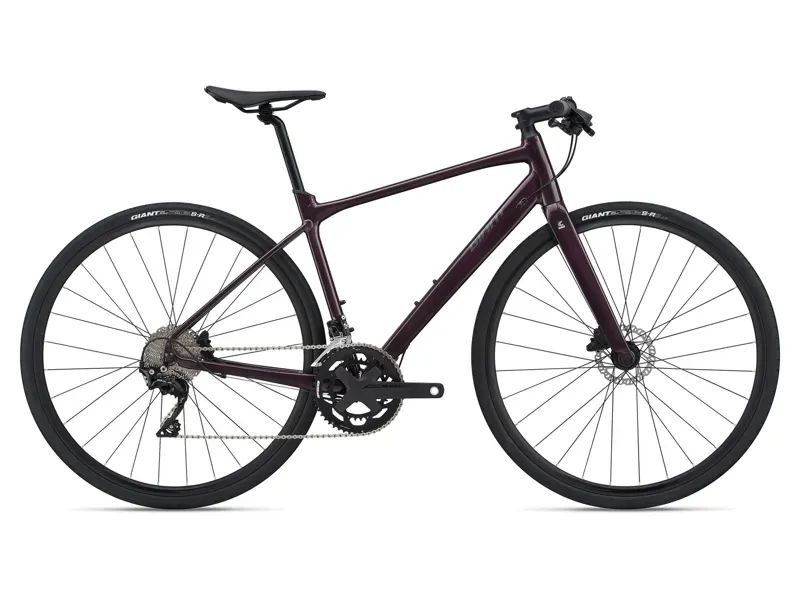 2021 Giant FastRoad SL 1 Disc Flat Bar Road Bike in Purple 