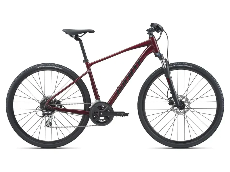 2021 Giant Roam 3 Disc Hybrid Bike in Red