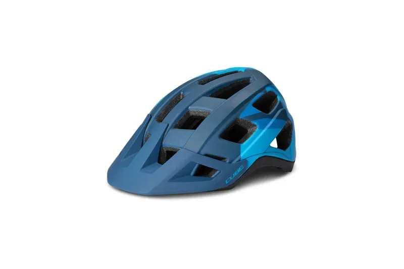 2019 Cube Badger Mountain Bike Helmet in Blue