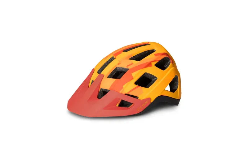 2019 Cube Badger Mountain Bike Helmet in Orange