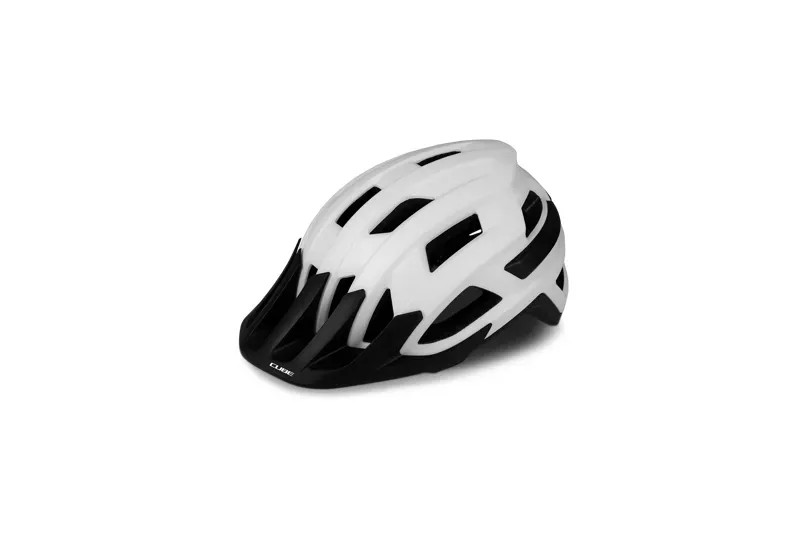 2019 Cube Rook Mountain Bike Helmet in White