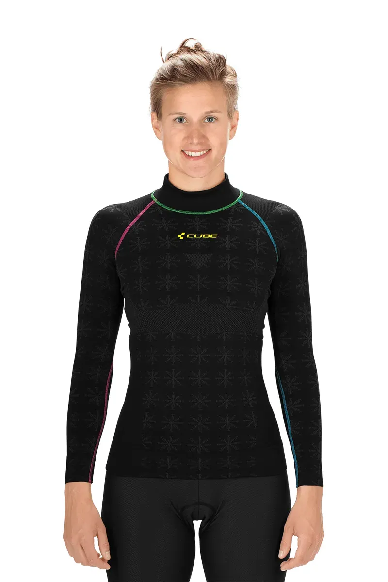 2019 Cube Race Be Warm Long Sleeve Baselayer in Black
