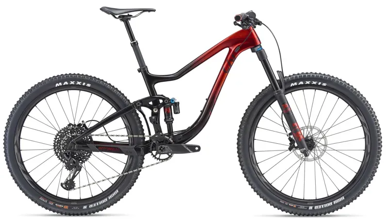 2019 Liv Intrigue Advanced 1 Carbon Womens FS Mountain Bike in Red