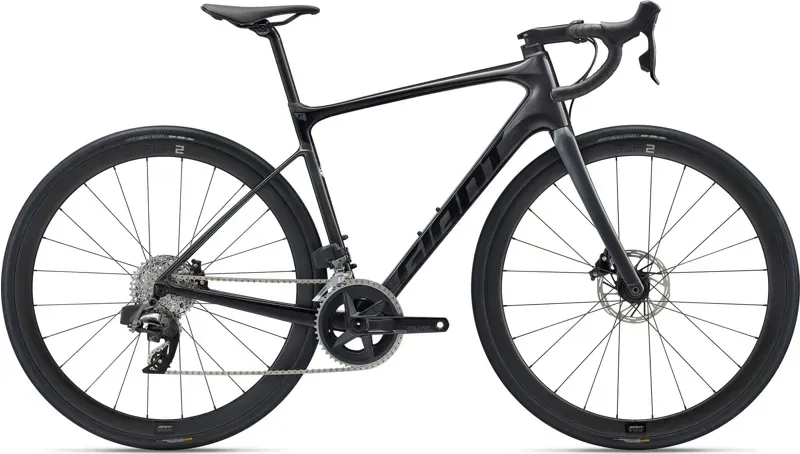 Giant Defy Advanced Pro 2 AX Carbon Road Bike in Black Chrome/Black