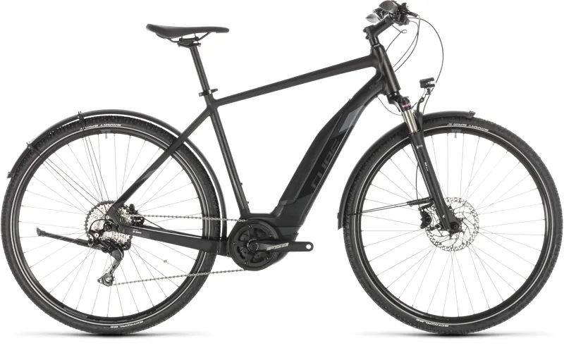 2019 Cube Cross Hybrid Exc 500 Allroad Electric Bike in Black