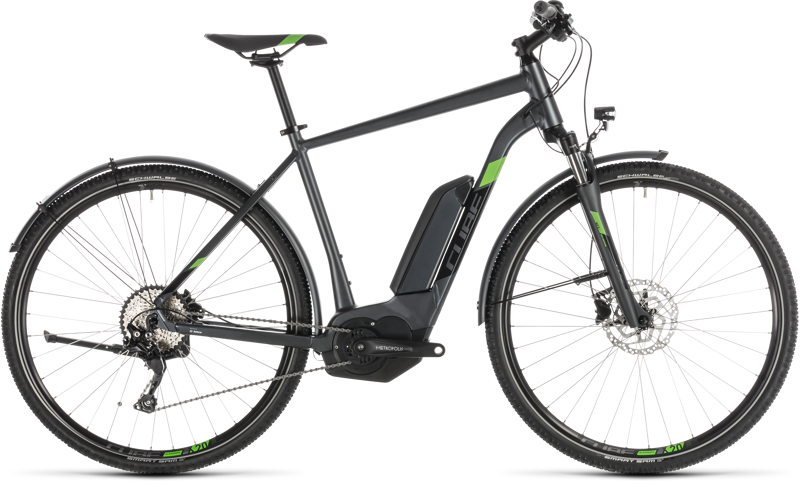 2019 Cube Cross Hybrid Pro 500 Allroad Electric Bike in Grey