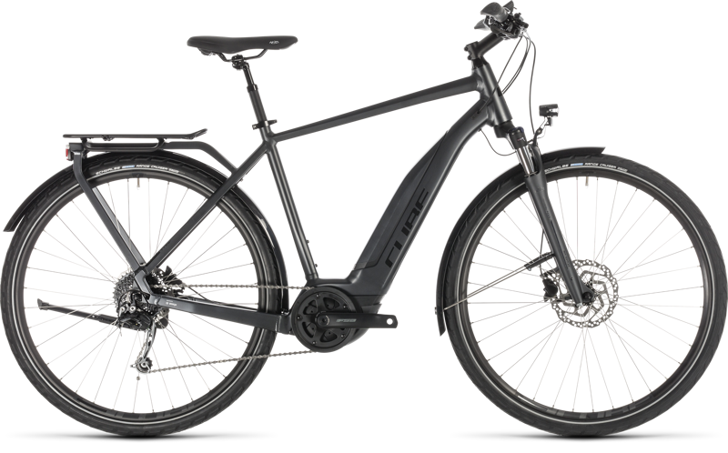 2019 Cube Touring Hybrid 400 Electric Bike in Grey