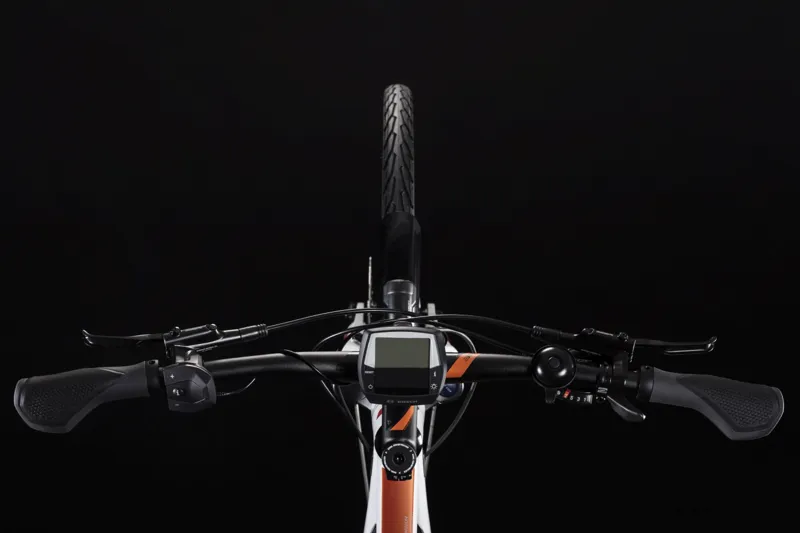 2019 Cube Touring Hybrid 400 Electric Bike in White-1