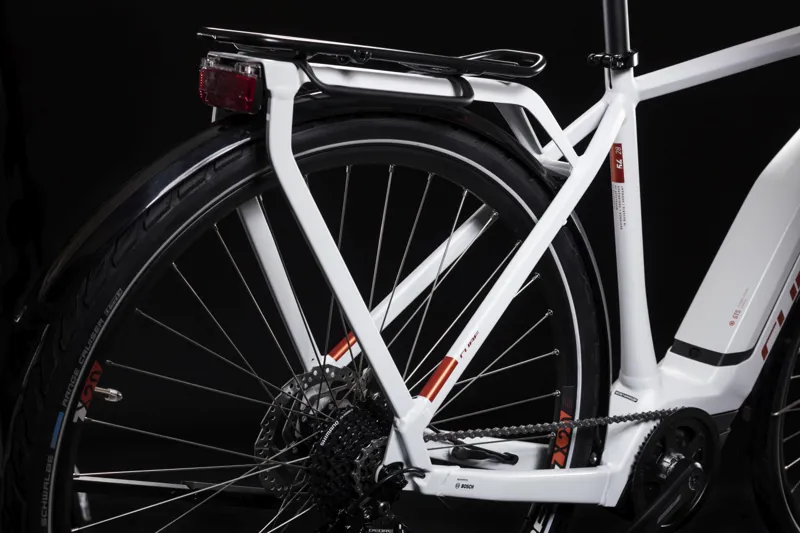 2019 Cube Touring Hybrid 400 Electric Bike in White-4