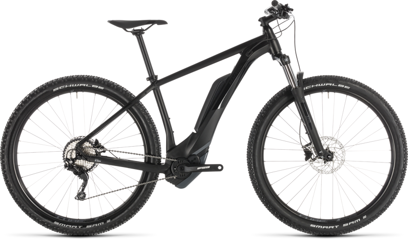 2019 Cube Reaction Hybrid Pro 400 Mens Electric Mountain Bike in Black