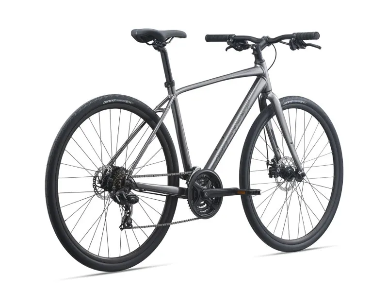 2021 Giant Escape 3 Disc Hybrid Bike in Silver-8
