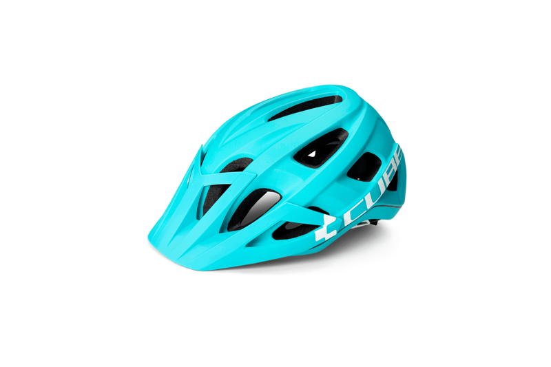 2019 Cube Am Race Mountain Bike Helmet in Blue-1