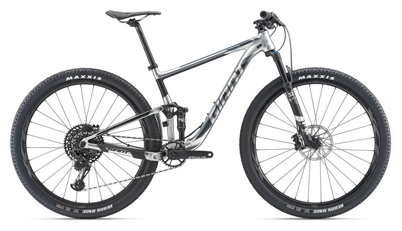 2019 Giant Anthem 29er 1 Mens Full Suspension Mountain Bike in Silver