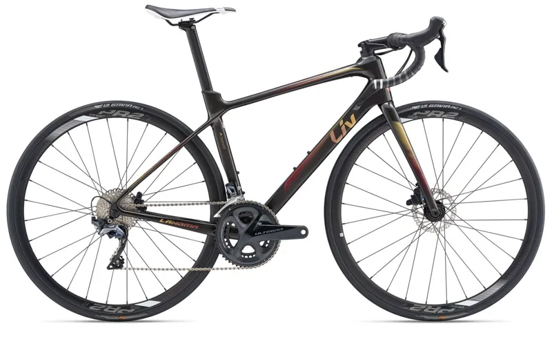 2019 Liv Langma Advanced 1 Disc Carbon Womens Road Bike in Grey