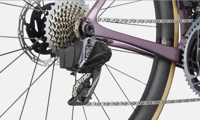 2021 Cannondale SuperSix EVO Hi-MOD Disc Red AXS Bike in Purple-4